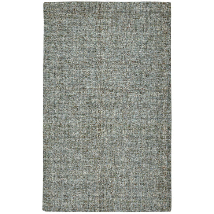 9' X 12' Wool Abstract Hand Tufted Area Rug - Light Blue And Gray