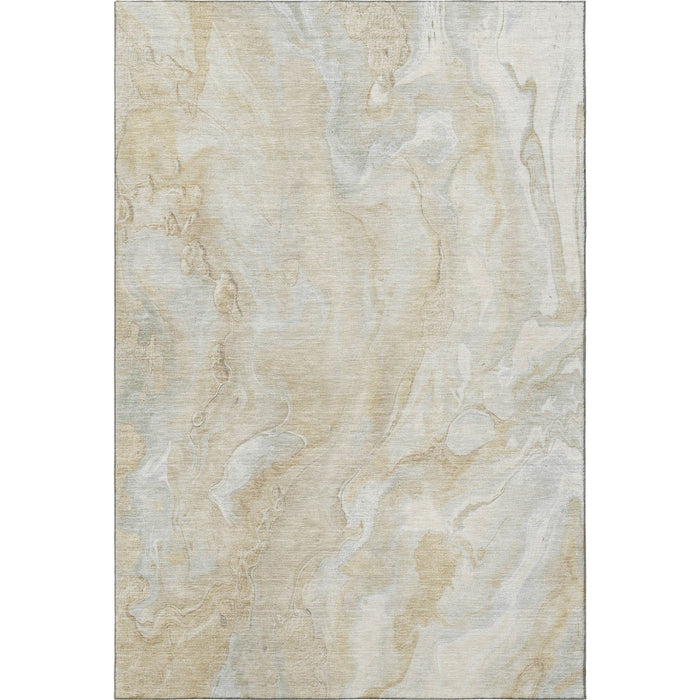 10' X 14' Abstract Washable Area Rug With UV Protection (697788) - Beige / Tan / Ivory