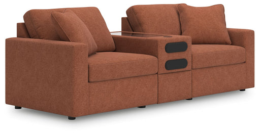 Signature Design by Ashley Modmax 3-piece sectional sofa set with plush cushions and modern design, stationary sectional furniture.