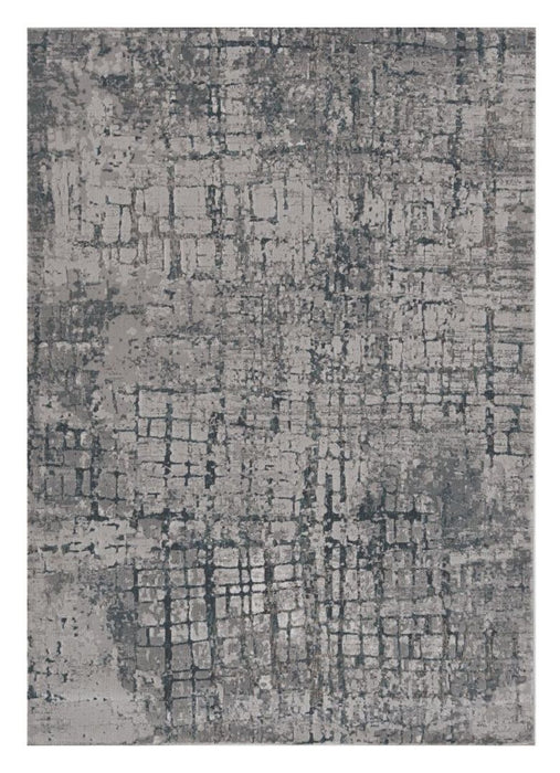 10' x 13' Abstract Area Rug - Gray And Ivory