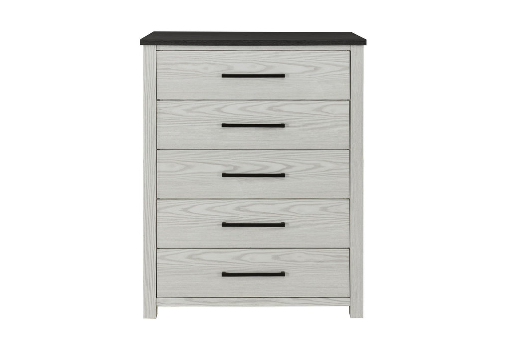 Ava - 5 Piece Full Bedroom Set - Beige