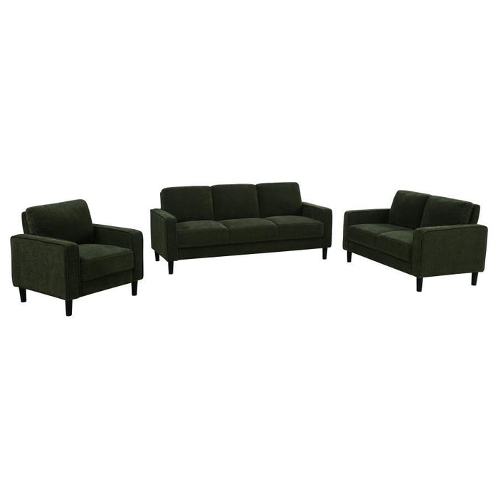Ruth - Upholstered Track Arm Sofa Set
