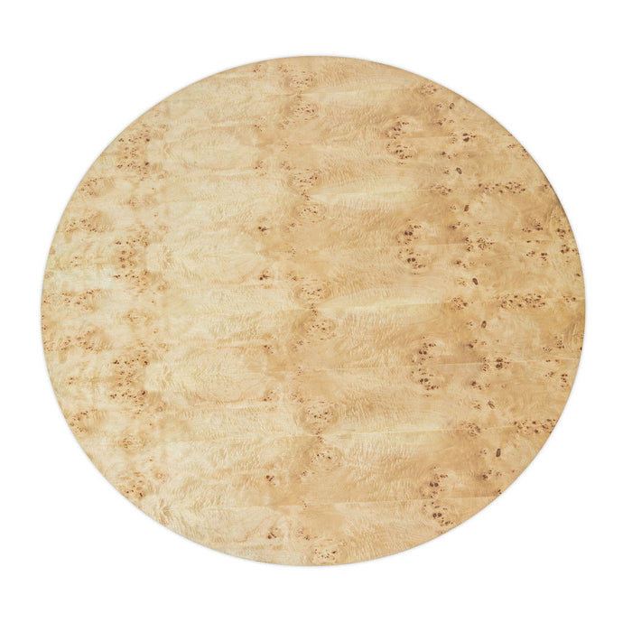 48'' Wood Pedestal Base Round Top Dining Table - Natural