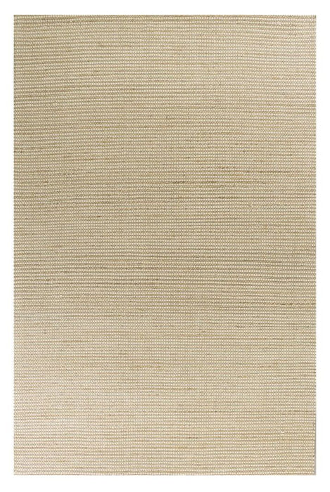 8' x 11' Indoor Area Rug - Ivory Hand Woven Wool And Jute