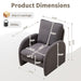 Giga modern Sherpa upholstered accent armchair with plush cushioning, ideal for living room, bedroom, or office seating.