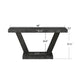 Giga vintage distressed wood entryway bench with two-tier storage cabinet, rustic accent furniture with natural wood finish