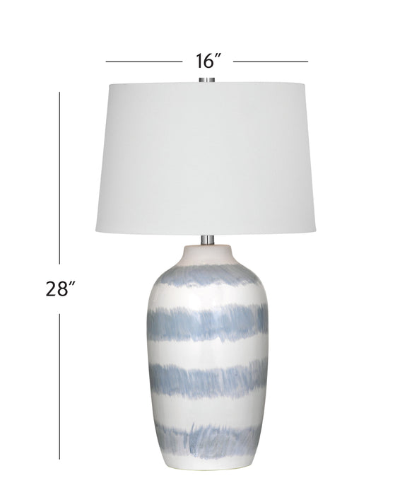 Harper - Table Lamp - White / Blue