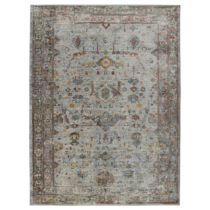 11' X 8' Medallion Area Rug - Gray / Brown