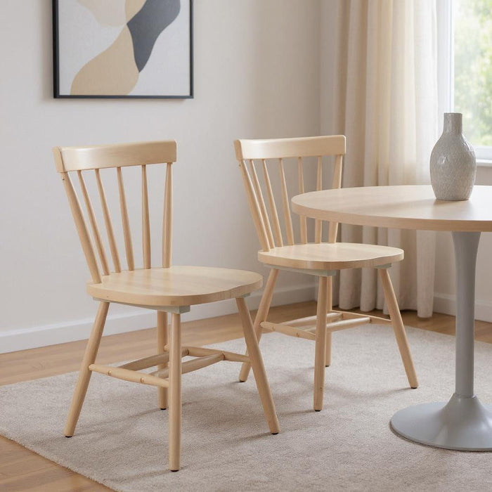 Wood Open Back Dining Room Side Chairs (Set of 2) - Natural