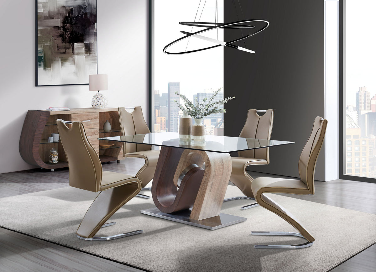 D4126 - 5 Piece Dining Room Set (Dining Table And 4 Dining Chairs ...