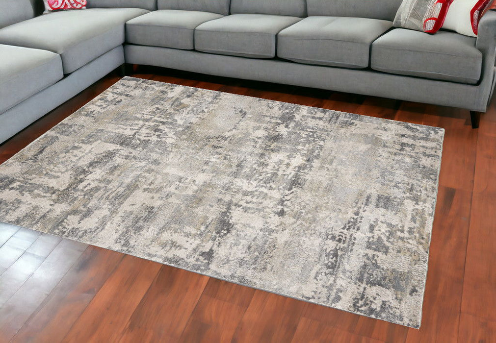 7' x 9' Polypropylene Area Rug - Natural
