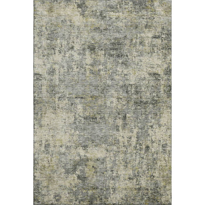 10' X 14' Abstract Washable Area Rug With UV Protection (716785) - Pewter / Beige