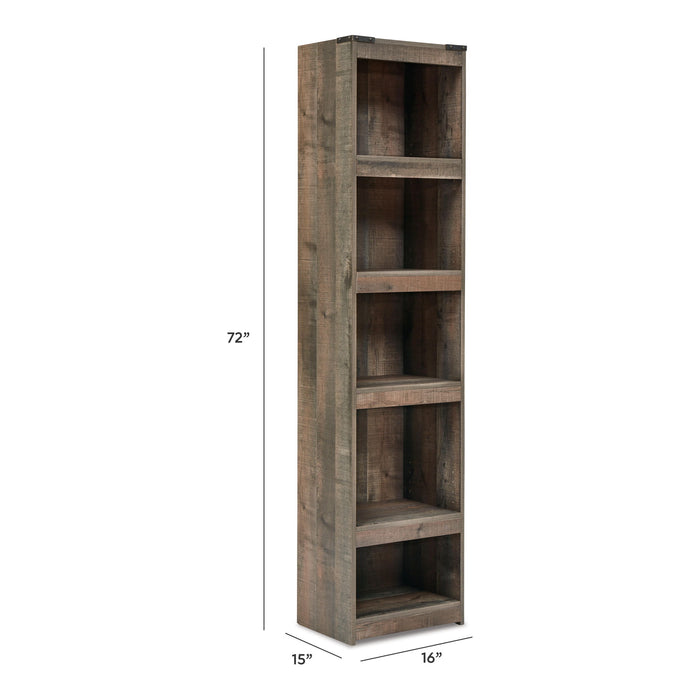 Brown Ashley Furniture Trinell Piers with intricate carved details, showcasing their elegant support structure and classic design.