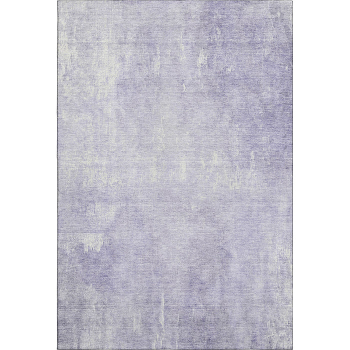 10' X 14' Abstract Washable Area Rug With UV Protection (705797) - Lavender / Ivory