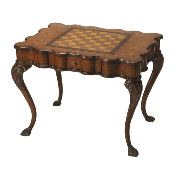 Traditional Game Table - Brown