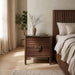 Varenna 22-inch acacia wood nightstand by Meridian Furniture, featuring a natural finish and compact accent design.