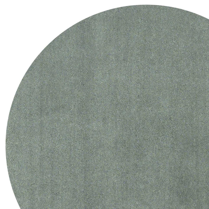 8' Round Polyester Area Rug - Slate