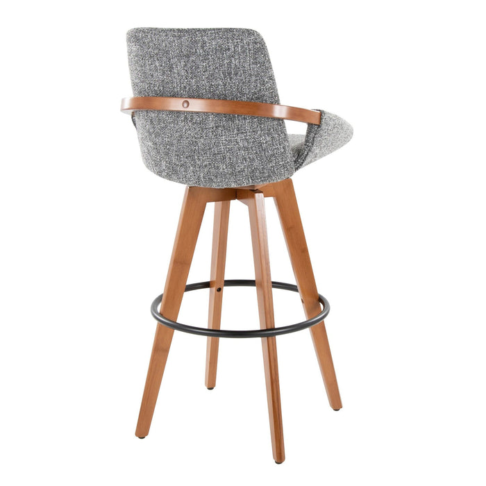 Cosmo - Fixed-Height Barstool - Walnut Bamboo Base