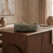 Genuine marble Caesar bowl by Meridian Furniture, elegant round marble plate with smooth polished surface for serving or display.