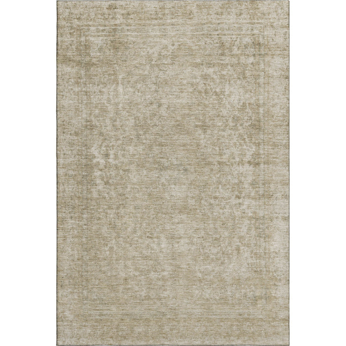 10' X 14' Oriental Washable Area Rug With UV Protection (695876) - Tan / Beige