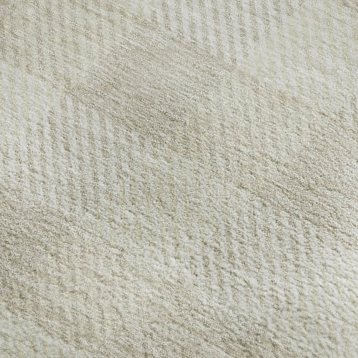 10' X 14' Plaid Washable Area Rug With UV Protection (673471) - Ivory / Beige