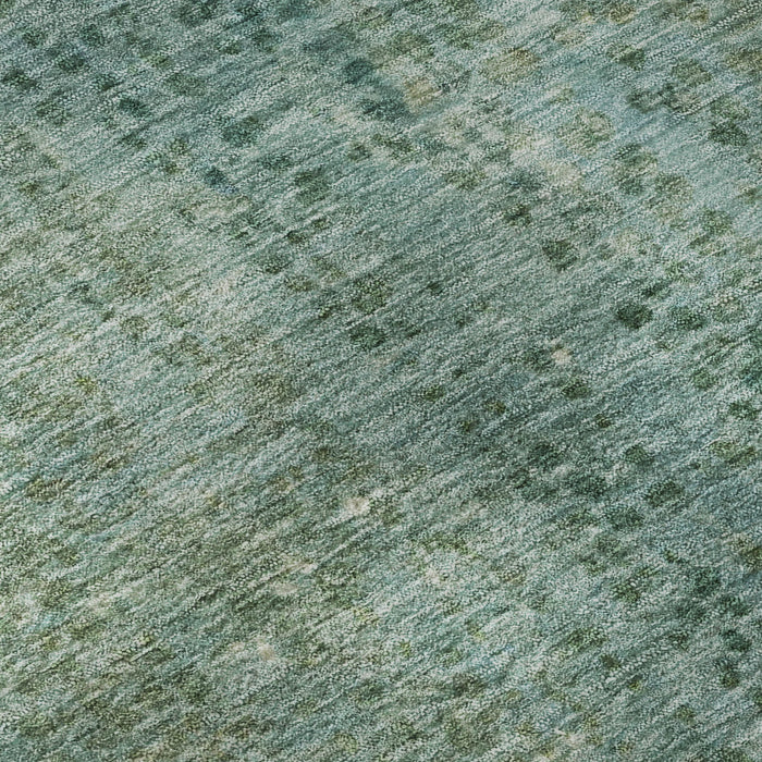 10' X 14' Abstract Washable Area Rug With UV Protection (717368) - Teal / Blue