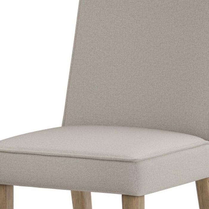 Wood Dining Parsons Chairs (Set of 2) - Natural / Brown