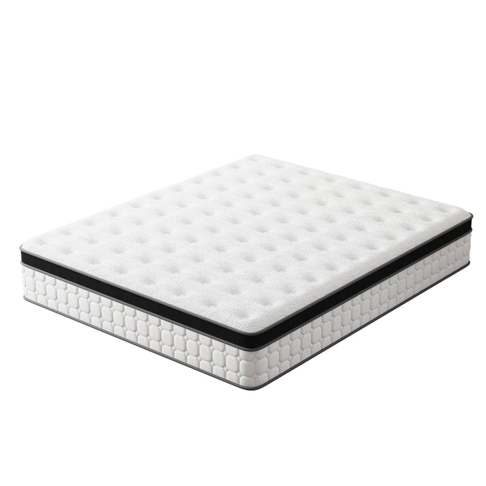 12" Hybrid Pocket Coil Gel Memory Foam Mattress - King