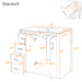 Giga bathroom vanity with sink, storage cabinet, three drawers, soft-closing doors, freestanding design, modern bathroom furniture