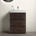Giga Alice bathroom vanity with large storage, freestanding design, one-piece sink basin, modern style, no drain or faucet included.