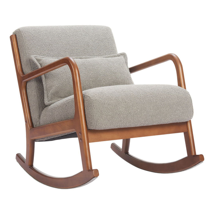 26" Modern Upholstered Arm Chair - Gray