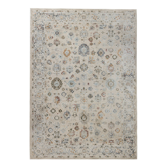10' X 14' Floral Medallion Area Rug - Ivory
