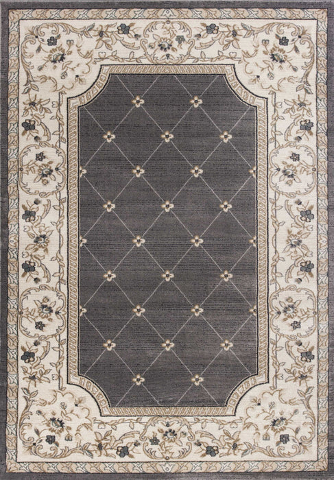 9' x 12' Polypropylene Area Rug - Gray Or Ivory