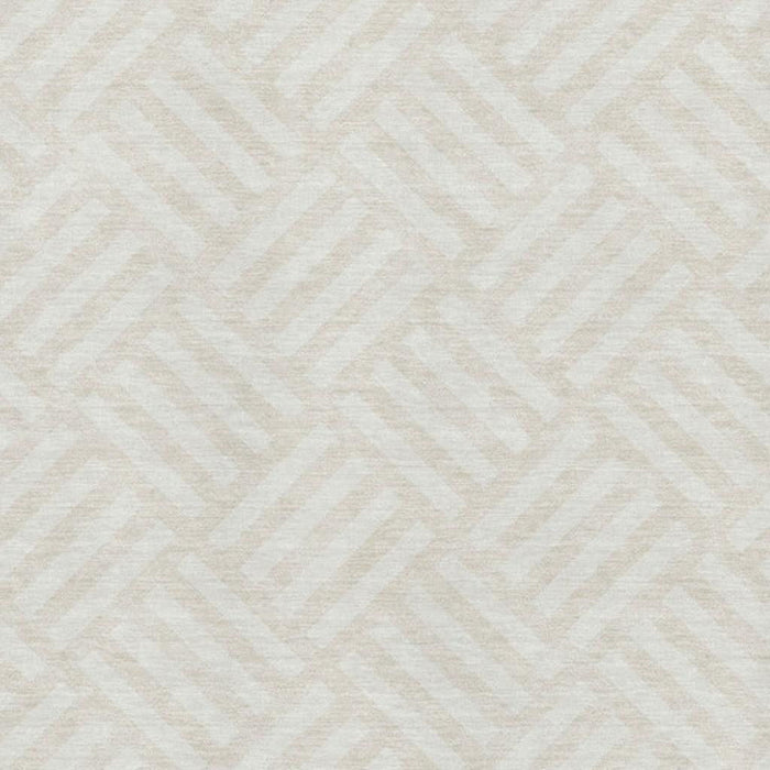 9' X 12' Geometric Washable Area Rug With UV Protection (652370) - Ivory / Beige