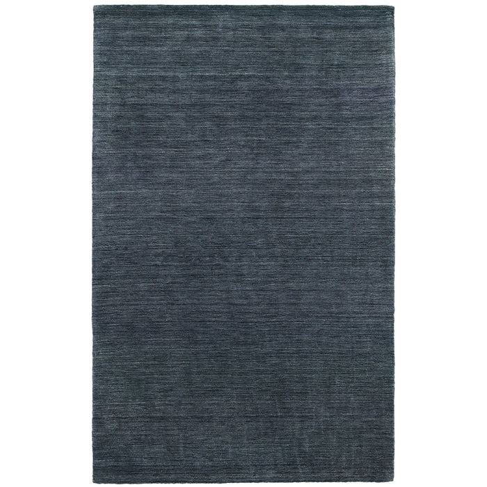 8' X 10' Wool Hand Tufted Area Rug - Navy Blue