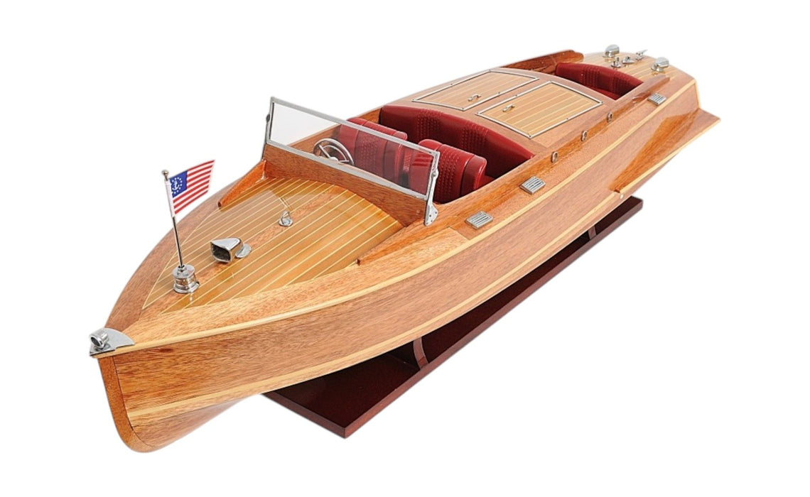 c1938 Chris Craft Runabout Large Model - Brown