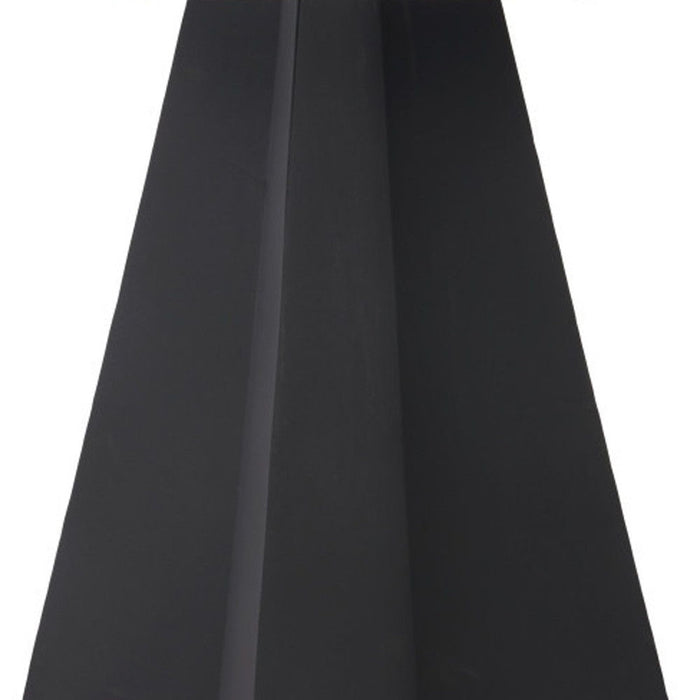 48" Sintered Stone And Steel Pedestal Base Round Dining Table - White
