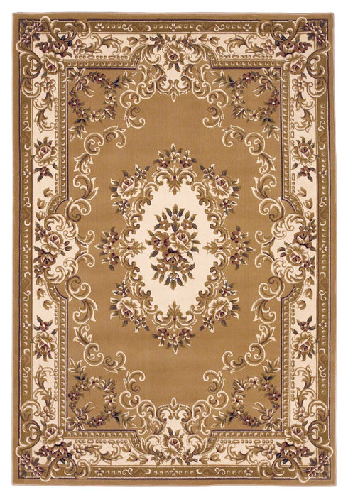 9' x 13' Area Rug - Beige And Ivory