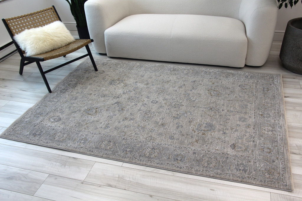 8' x 10' Southwestern Power Loom Stain Resistant Area Rug - Cream