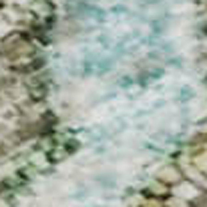 10' X 14' Abstract Washable Area Rug With UV Protection (718280) - Teal / Brown