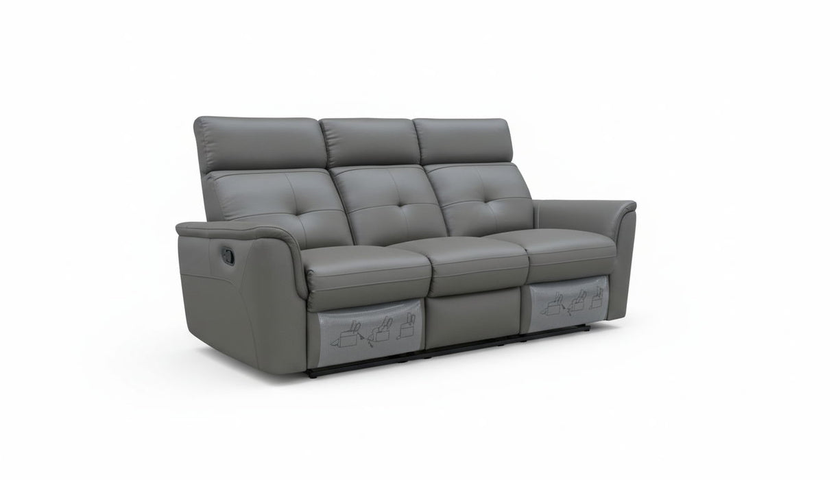 8501 - Sofa With 2 Manual Recliners