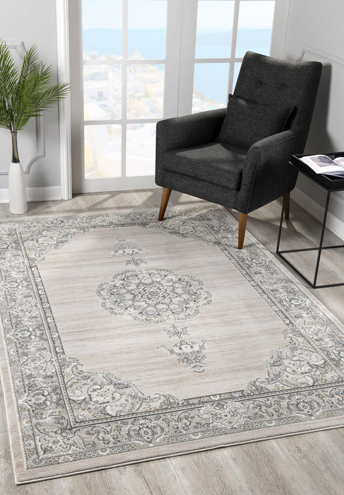 8' x 11' Oriental Area Rug - Cream