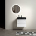 Giga Alice bathroom vanity with large storage, wall-mounted floating design, one-piece sink basin without drain or faucet.