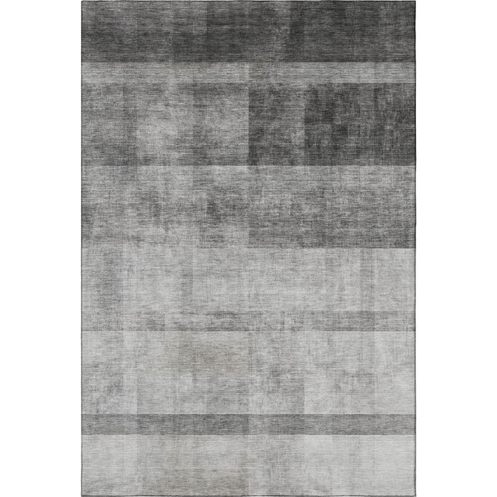 9' X 12' Abstract Washable Area Rug With UV Protection (649629) - Gray / Ivory