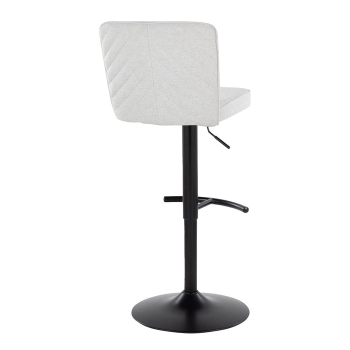 Henry - Adjustable Barstool With Swivel - Black Metal (Set of 2)