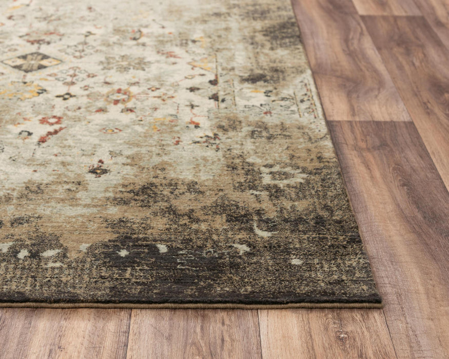 8' X 10' New Zealand Lambs Wool Oriental Hand Carved Handmade Area Rug (747879) - Beige / Brown / Apricot / Ivory
