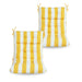 Giga 2-piece high back patio chair cushion set with tufted cushions for Adirondack and rocking chairs, featuring back and seat padding.