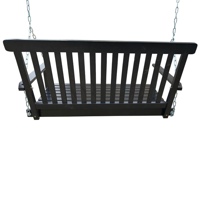 Giga outdoor patio swing with armrests, ideal for garden yard, backyard, or sunroom, featuring comfortable seating and sturdy frame.