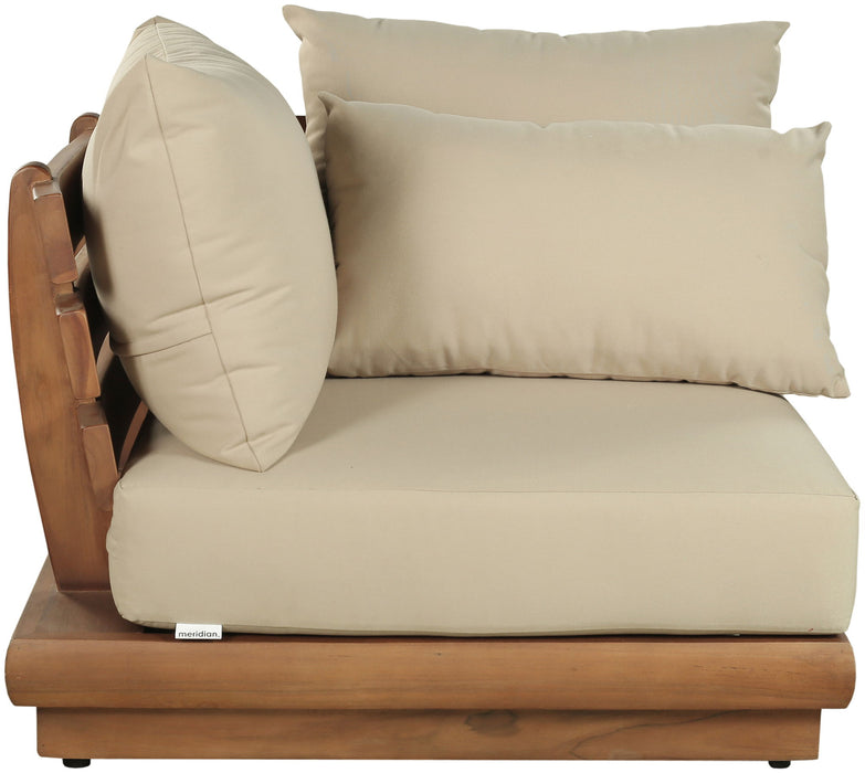 Mirella - Water Resistant Fabric Upholstered Outdoor Patio Modular Corner Chair