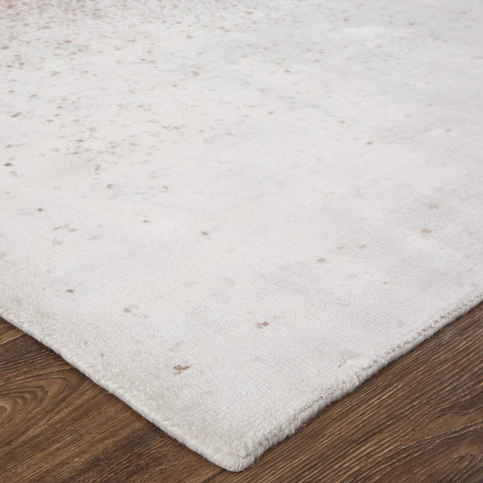 8' X 10' Ombre Hand Woven Area Rug (744320) - Ivory / Orange / Gray